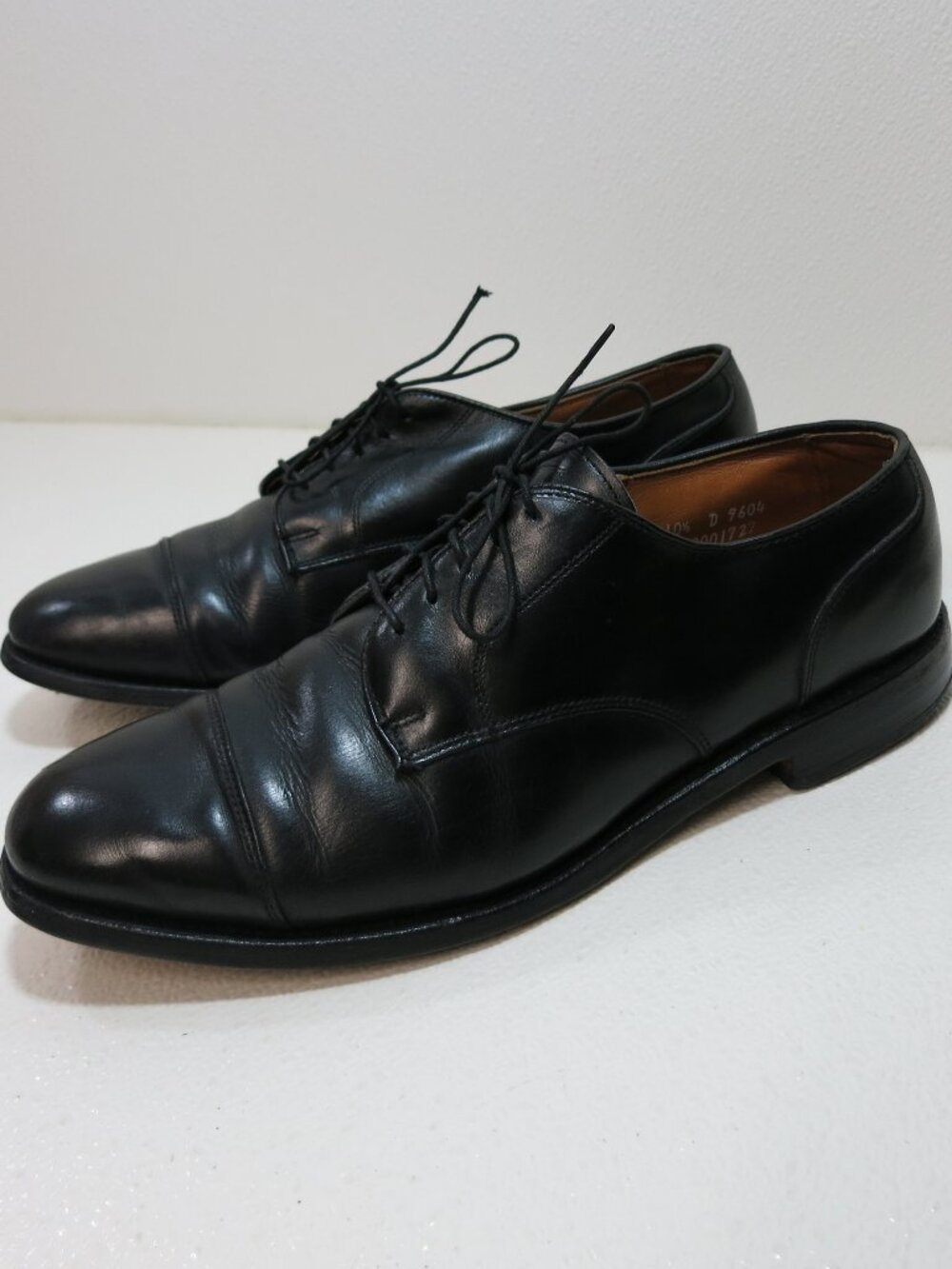 Allen Edmonds Cortland Cap Toe Oil Tanned Leather Dress Oxfords Shoes Men 10.5 D